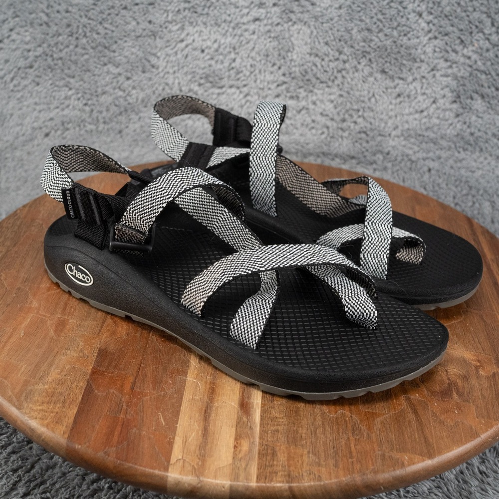 Women's Size 10 Chaco Z/Cloud 2 Sandals Black/White